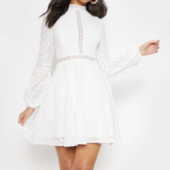 PrettyLittleThing Dresses & Skirts - White Long Sleeve Dress